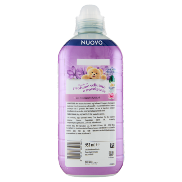 Coccolino Ammorbidente Concentrato Perfume Orchidea Viola & Mirtilli 45 Lavaggi 952 ml