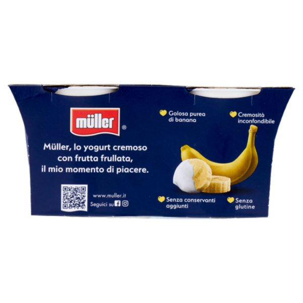müller Yogurt Cremoso Banana Frullata 2 x 125 g