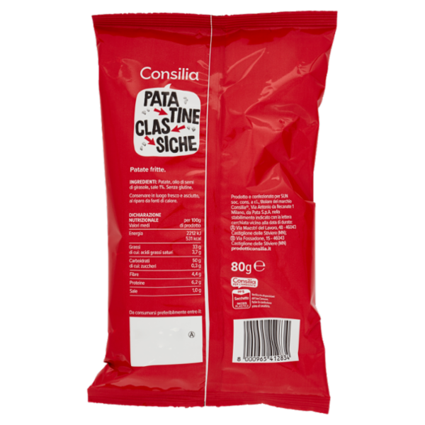 Consilia Patatine Classiche 80 g