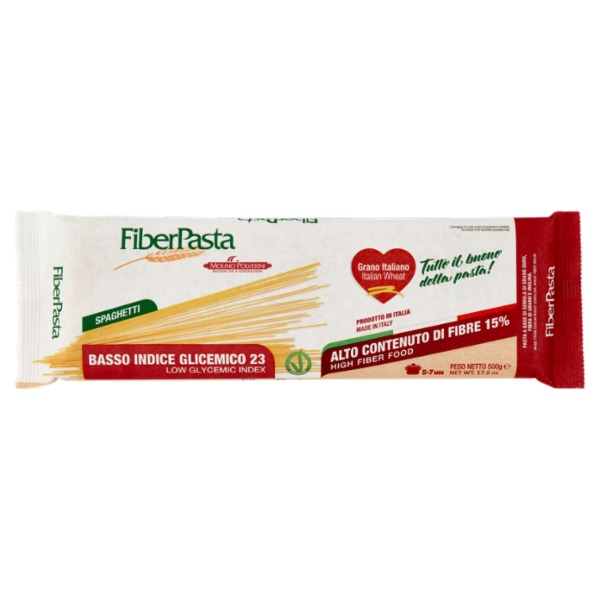 FiberPasta Basso Indice Glicemico 23 Spaghetti 500 g