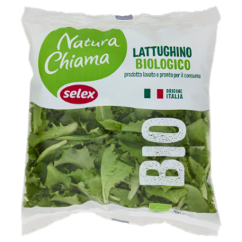 Selex Natura Chiama Lattughino Lavato e Pronto Per Il Consumo Biologico 100 g