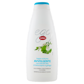 Selex Ego Bagno Schiuma Avvolgente Biancospino e Ginkgo 750 Ml
