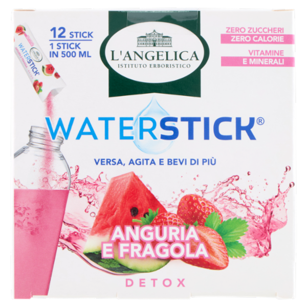 L'Angelica Waterstick Anguria e Fragola Detox 12 x 2 g