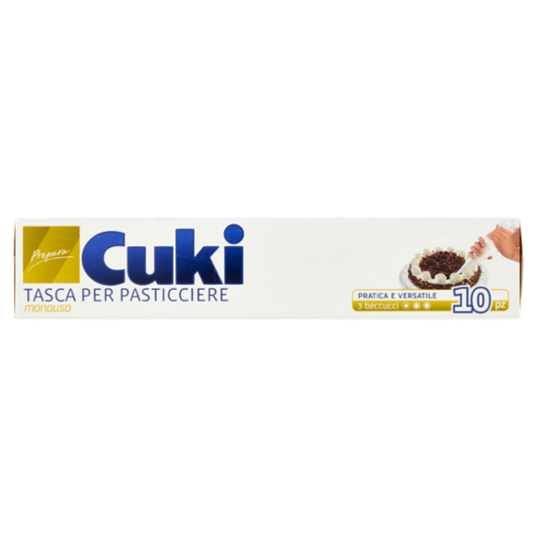 Cuki Prepara Tasca per Pasticciere monouso (10 tasche + 3 beccucci)
