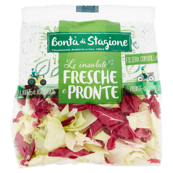 Bontà di Stagione Le insalate Fresche e Pronte Iceberg e Radicchio 220 g