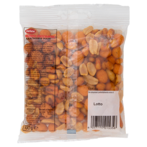 Selex Mix Piccante Frutta Secca Sgusciata 100 g