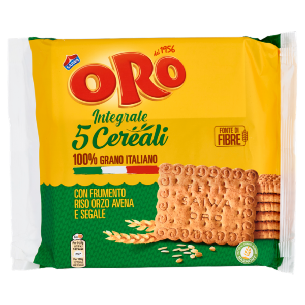 Oro Saiwa biscotti secchi 5 Cereali - 420 g
