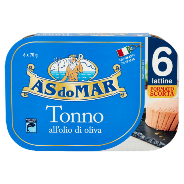 Asdomar Tonno all'olio di oliva 6 x 70 g