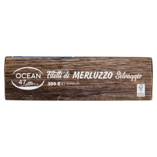 Ocean 47 Filetti di Merluzzo Selvaggio Surgelati 300 g