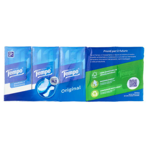 Tempo Original Fazzoletti 4 veli 10 pz