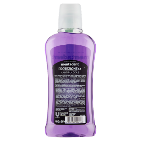 Mentadent Protezione 5X Antiplacca 400 ml