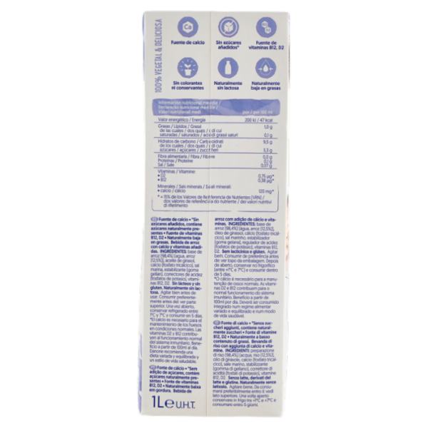 ALPRO Classico Bevanda Vegetale al Riso, Senza Lattosio, Basso in Grassi, 1l