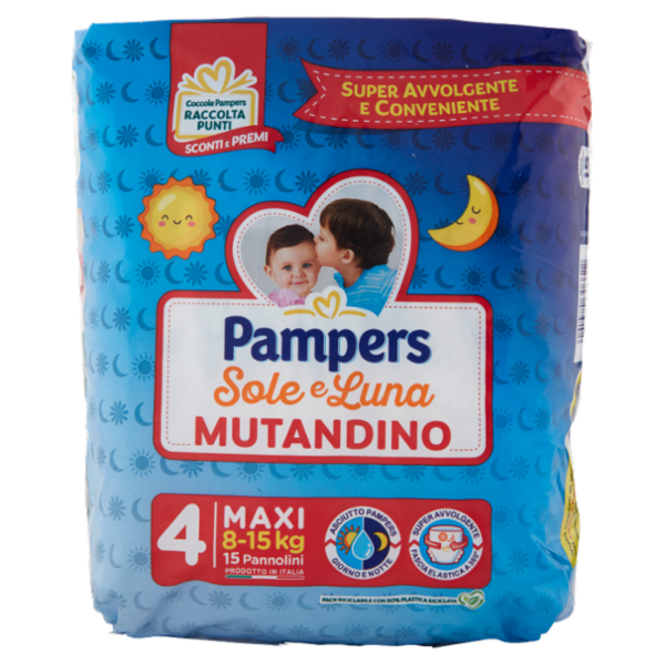Pampers Sole e Luna Mutandino Maxi 15 pz