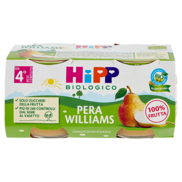 HiPP Biologico Pera Williams Omogeneizzato 2 x 80 g
