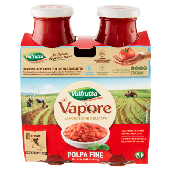 Valfrutta al Vapore Polpa Fine 2 x 330 g