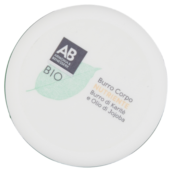 Armonia & Benessere Burro Corpo Nutriente Bio con Burro di Karitè e Olio di Jojoba 200 ml
