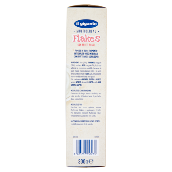 IL GIGANTE Multicereal Flakes con Frutti Rossi 300 g