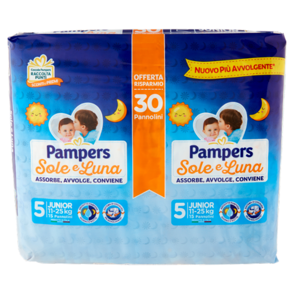 Pampers Sole e Luna Junior 30 pz