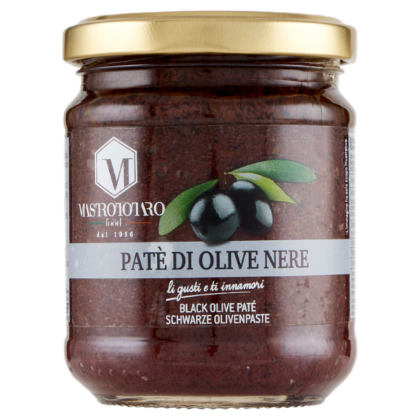 Mastrototaro food Patè di Olive Nere 180 g