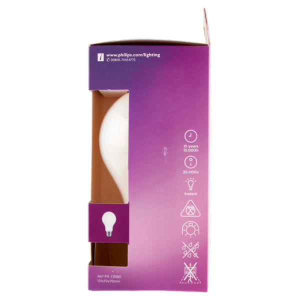 Philips Led goccia vetro 120W E27 2700K