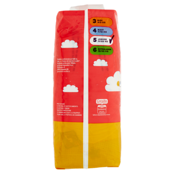 Consilia Pannolini per Bambini Junior 11-25 kg 5 2x18 pezzi