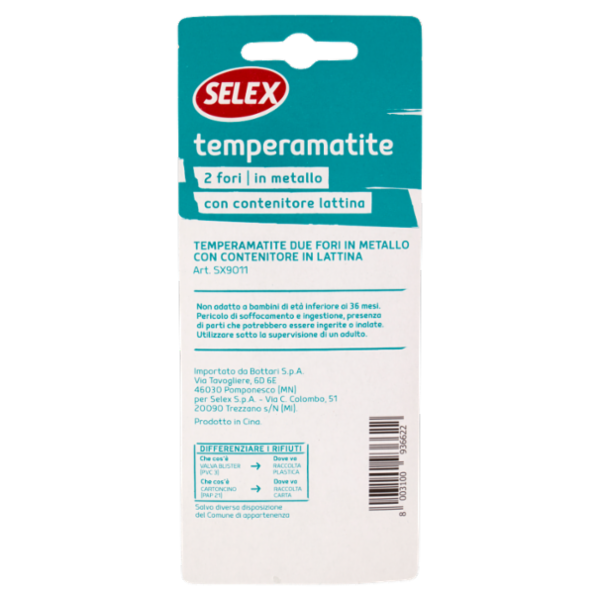 Selex Temperamatite in Metallo 2 Fori