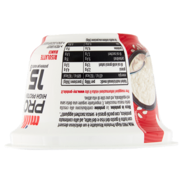 milk Pro High Protein 15g Risolatte Bianco 160 g