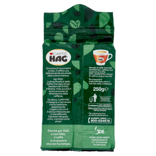 Caffè HAG Espresso macinato Decaffeinato 250g