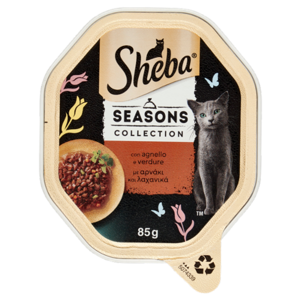 Sheba Seasons Collection in salsa cibo umido gatto Agnello e Verdure 85g