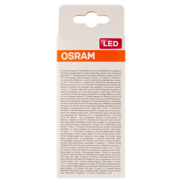 Osram Led Star Classic A 60 Warm White 8.5 W E27