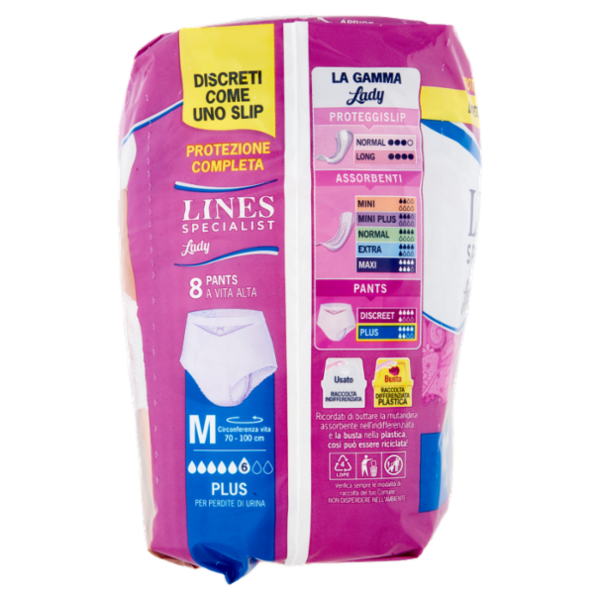 Lines Specialist Lady Pants Plus Tg.M 8 pz