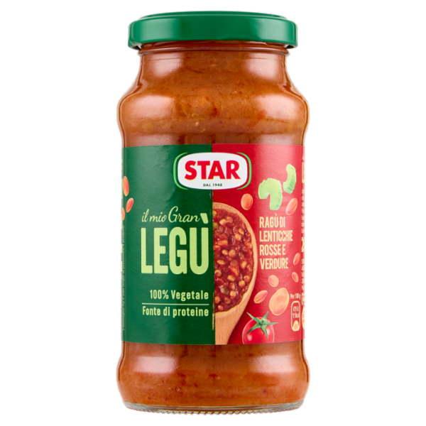 Star il mio Gran Legù Ragù di Lenticchie Rosse e Verdure 260 g