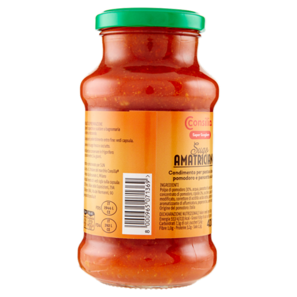 Consilia Saper Scegliere Sugo Amatriciana 400 g