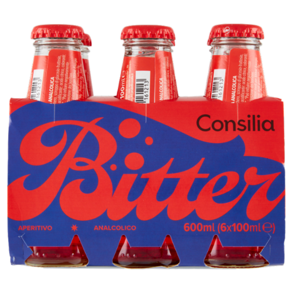Consilia Aperitivo Analcolico Bitter Rosso 6x100 ml
