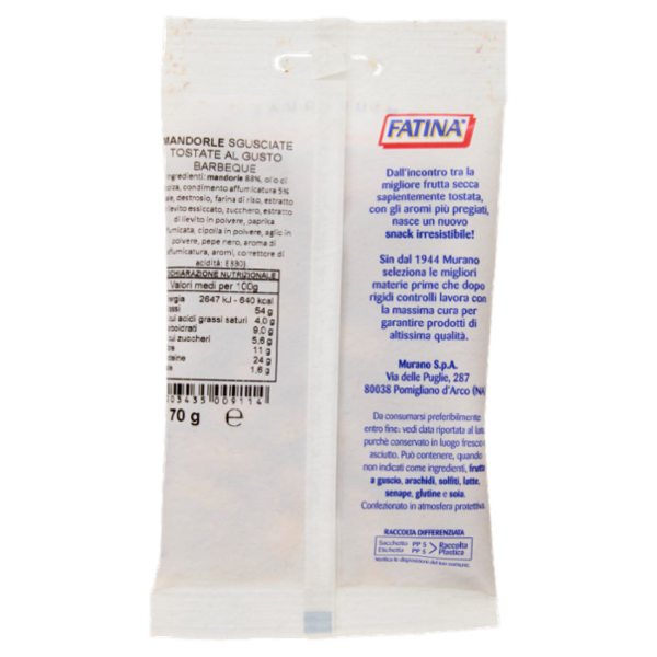 Fatina Mandorle Tostate al gusto Barbecue 70 g