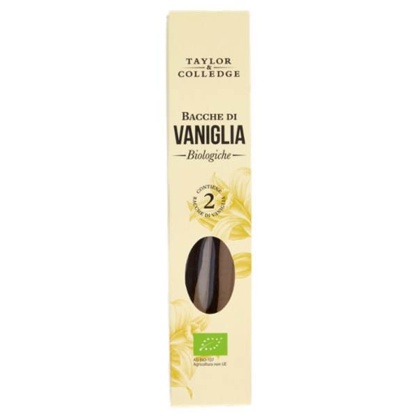 Taylor & Colledge Bacche di Vaniglia Biologiche 2 pz