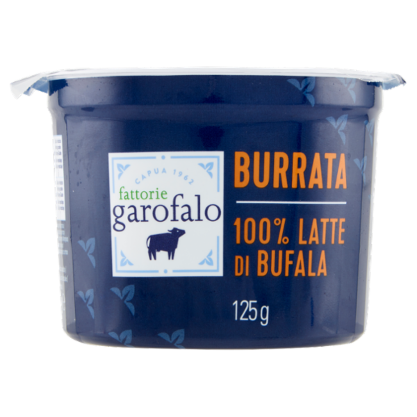 fattorie garofalo Burrata 100% Latte di Bufala 125 g