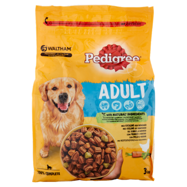Pedigree Adult con Pollo e Verdure 3 kg