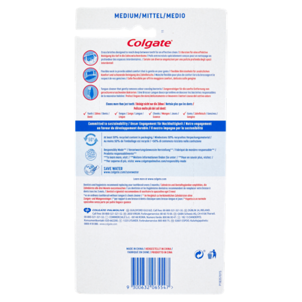 Colgate spazzolino Zig Zag pulizia profonda, medio, 6 pezzi