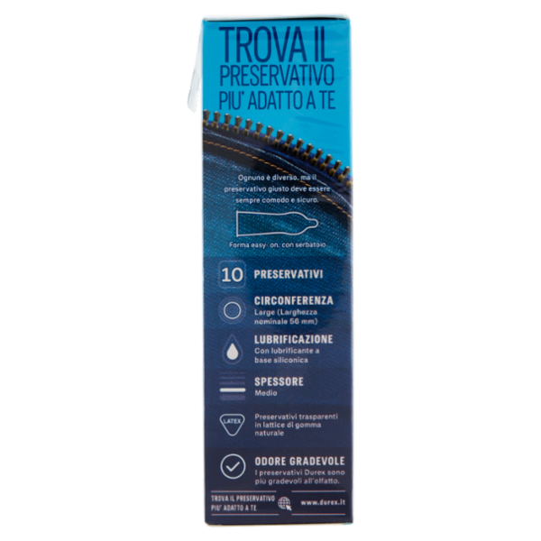Durex Preservativi Jeans, 10 Profilattici