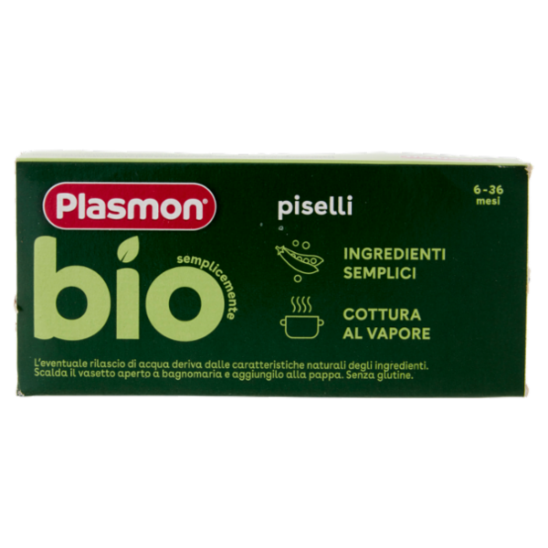 Plasmon semplicemente bio piselli 2 x 80 g