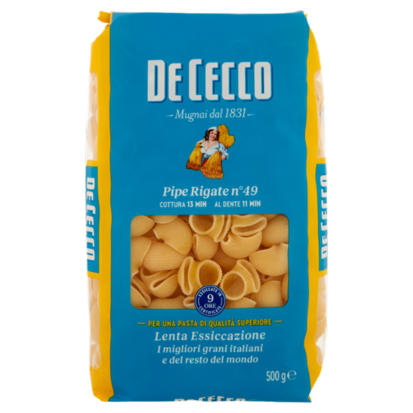De Cecco Pipe Rigate n°49 500 g