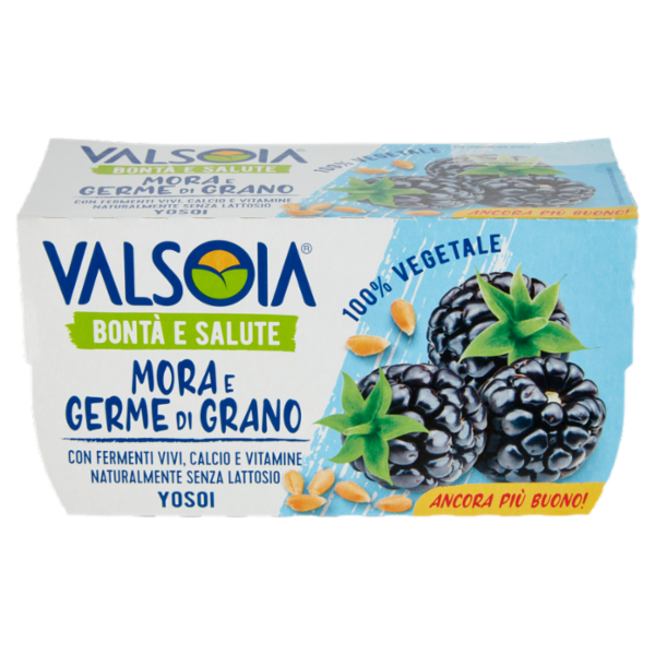 Valsoia Bontà e Salute Yosoi Mora e Germe di Grano 2 x 125 g