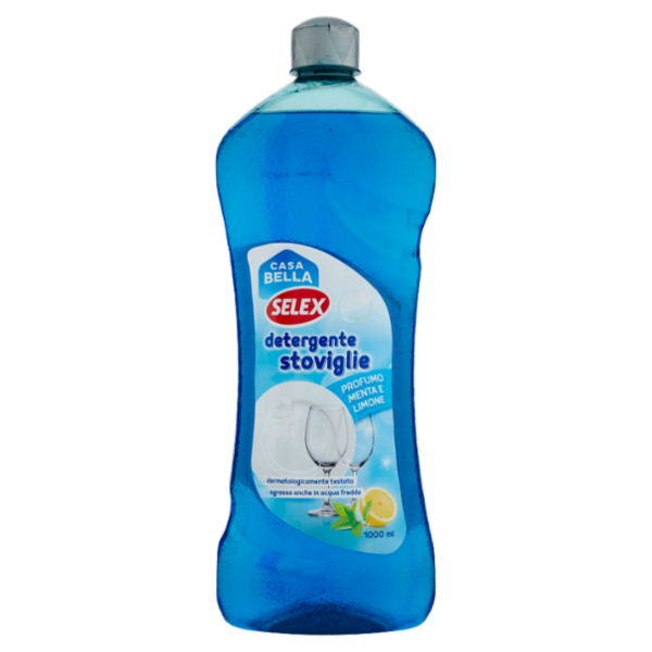 Selex Casa Bella Detergente per Stoviglie Limone e Menta 1 L