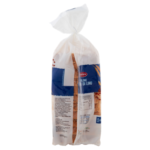 Selex Pane Filone con Semi di Lino a Fette 500 g