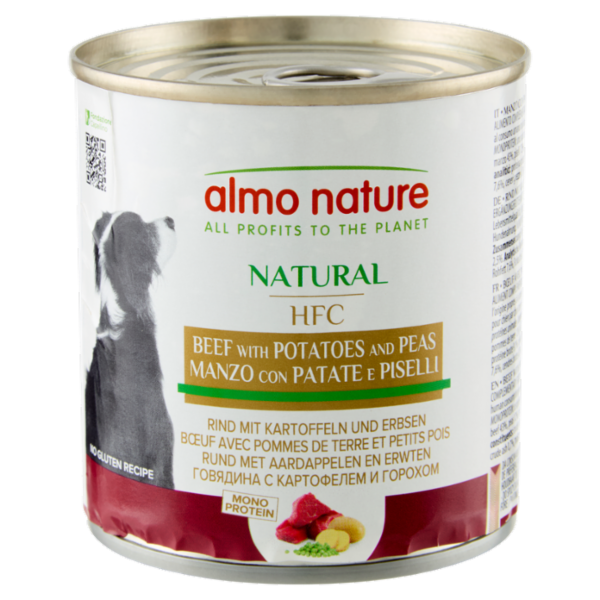 almo nature HFC Natural Manzo con Patate e Piselli 290 g