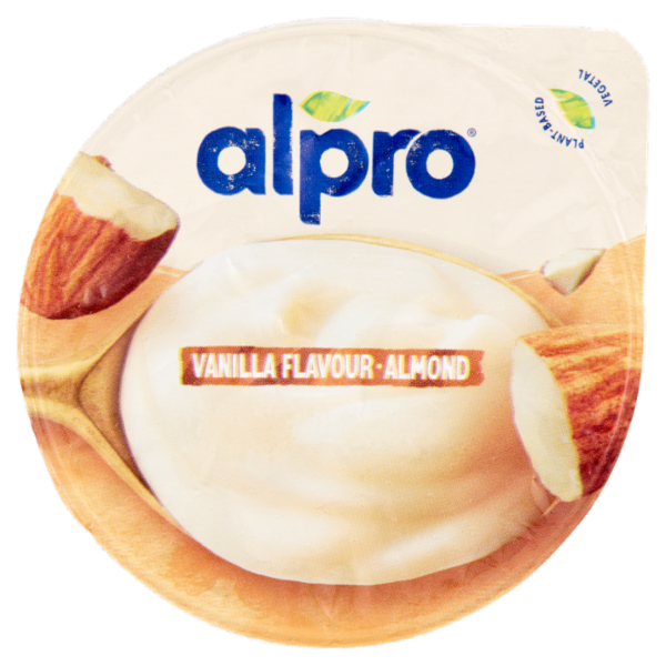 ALPRO Dessert Fresco 100% Vegetale, Gusto Mandorla Vaniglia, Senza Lattosio, Senza Conservanti, 135g