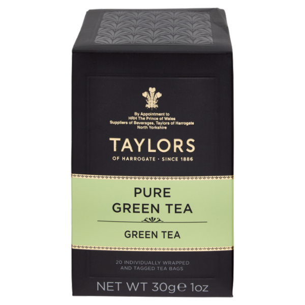Taylors of Harrogate Pure Green Tea 20 Tea Bags 30 g
