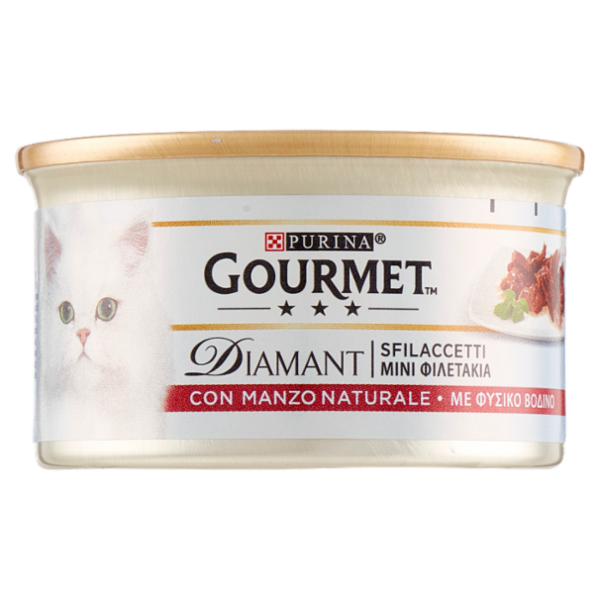 PURINA GOURMET Diamant Sfilaccetti con Manzo Prelibato 85g