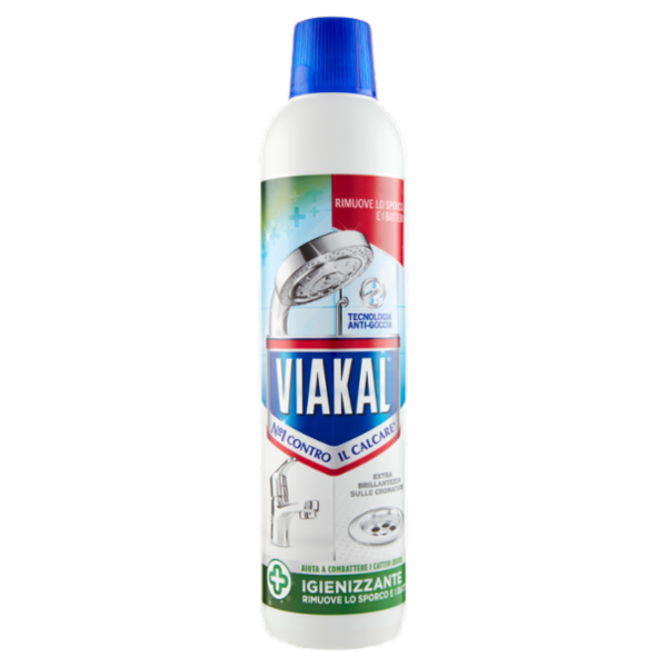 Viakal Detersivo Anticalcare Bagno e Cucina Igienizzante Liquido 720 ml